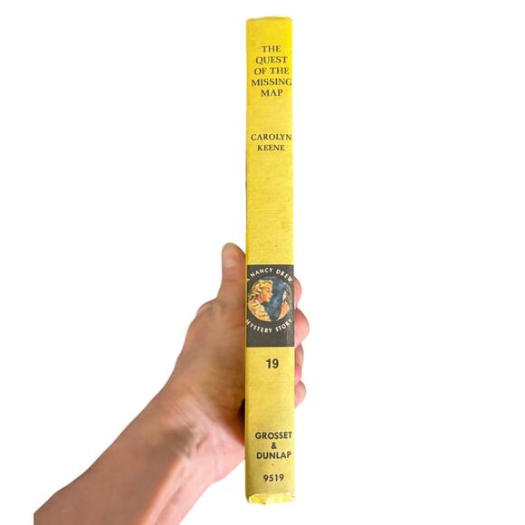VTG 1969 Nancy Drew #19 The Quest of the Missing Map Book, HC - Picture 5 of 5